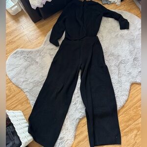 GAP CashSoft set, pants are size M Tall and zip up is size L Petite in black